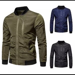 Men’s Jacket Winter Solid Stand Collar Fashion